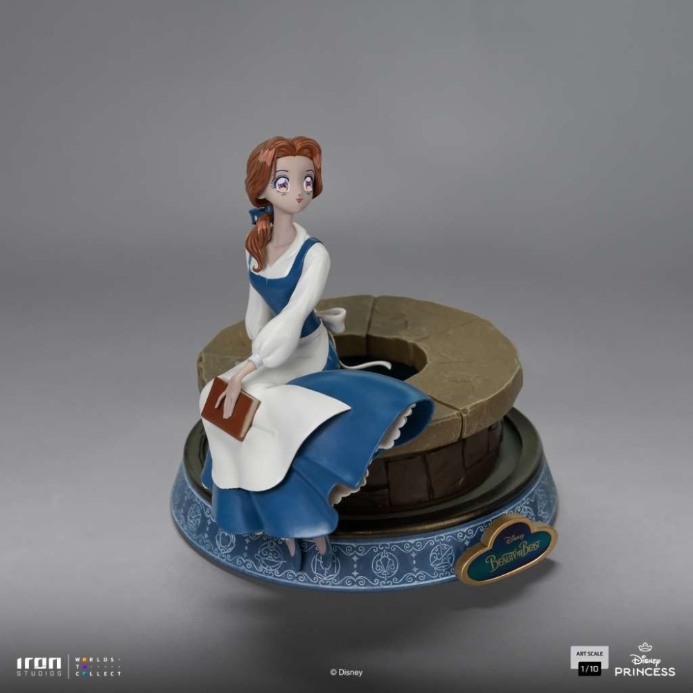 DISNEY'S ANIME PRINCESS BELLE STATUA FIGURE IRON STUDIOS