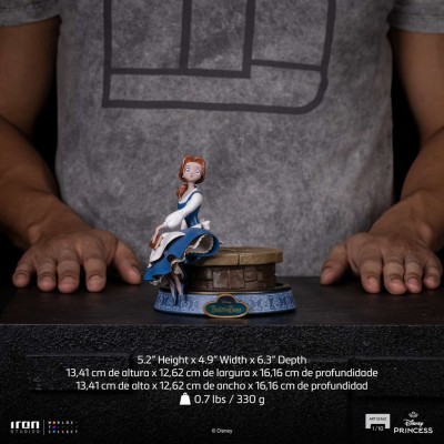 DISNEY'S ANIME PRINCESS BELLE STATUA FIGURE IRON STUDIOS
