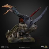 JURASSIC WORLD REBIRTH QUETZALCOATLUS ICONS STATUA IN RESINA FIGURE IRON STUDIOS
