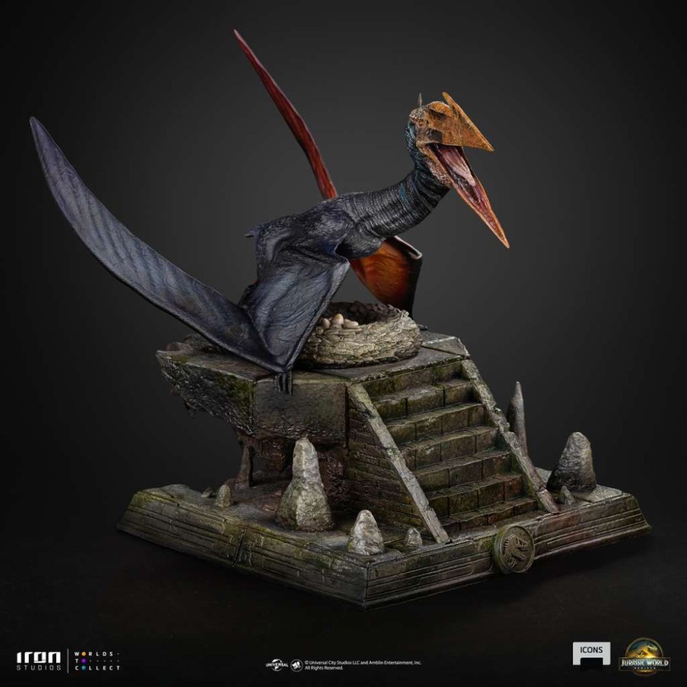 IRON STUDIOS JURASSIC WORLD REBIRTH QUETZALCOATLUS ICONS SERIES RESIN STATUE FIGURE
