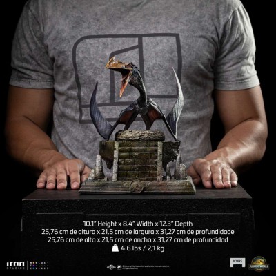 IRON STUDIOS JURASSIC WORLD REBIRTH QUETZALCOATLUS ICONS SERIES RESIN STATUE FIGURE