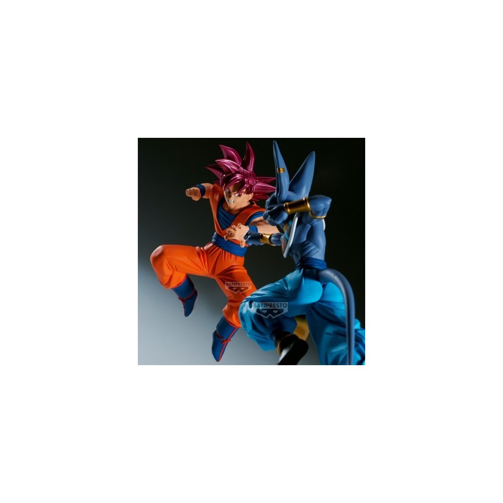 DRAGON BALL SUPER MATCH MAKERS SUPER SAIYAN GOD GOKU (VS BEERUS) STATUA FIGURE BANPRESTO