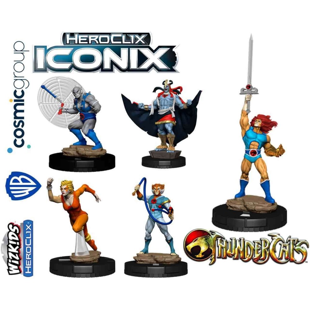 WIZKIDS WARNER BROS HEROCLIX ICONIX THUNDERCATS SERIES 5X FIGURES