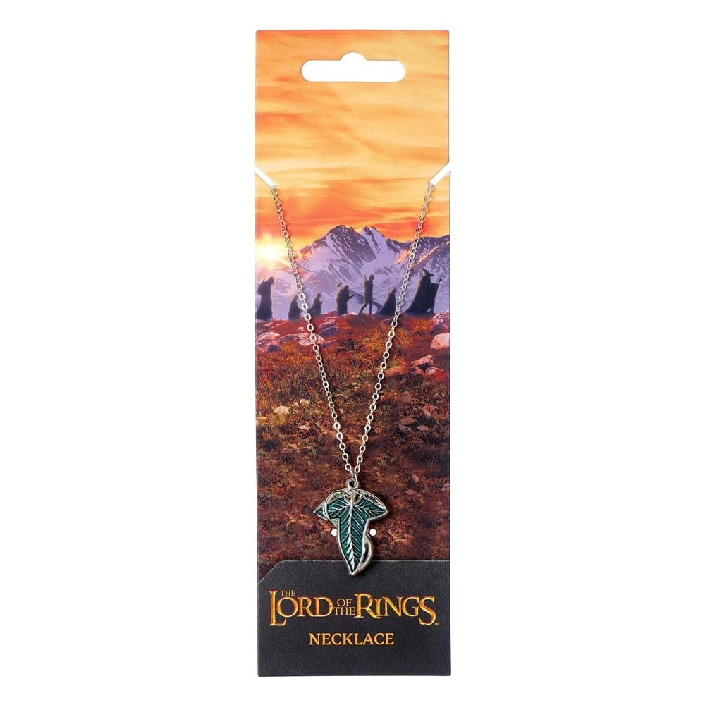 CARAT THE LORD OF THE RINGS THE LEAF OF LORIEN PENDANT AND NECKLACE REPLICA