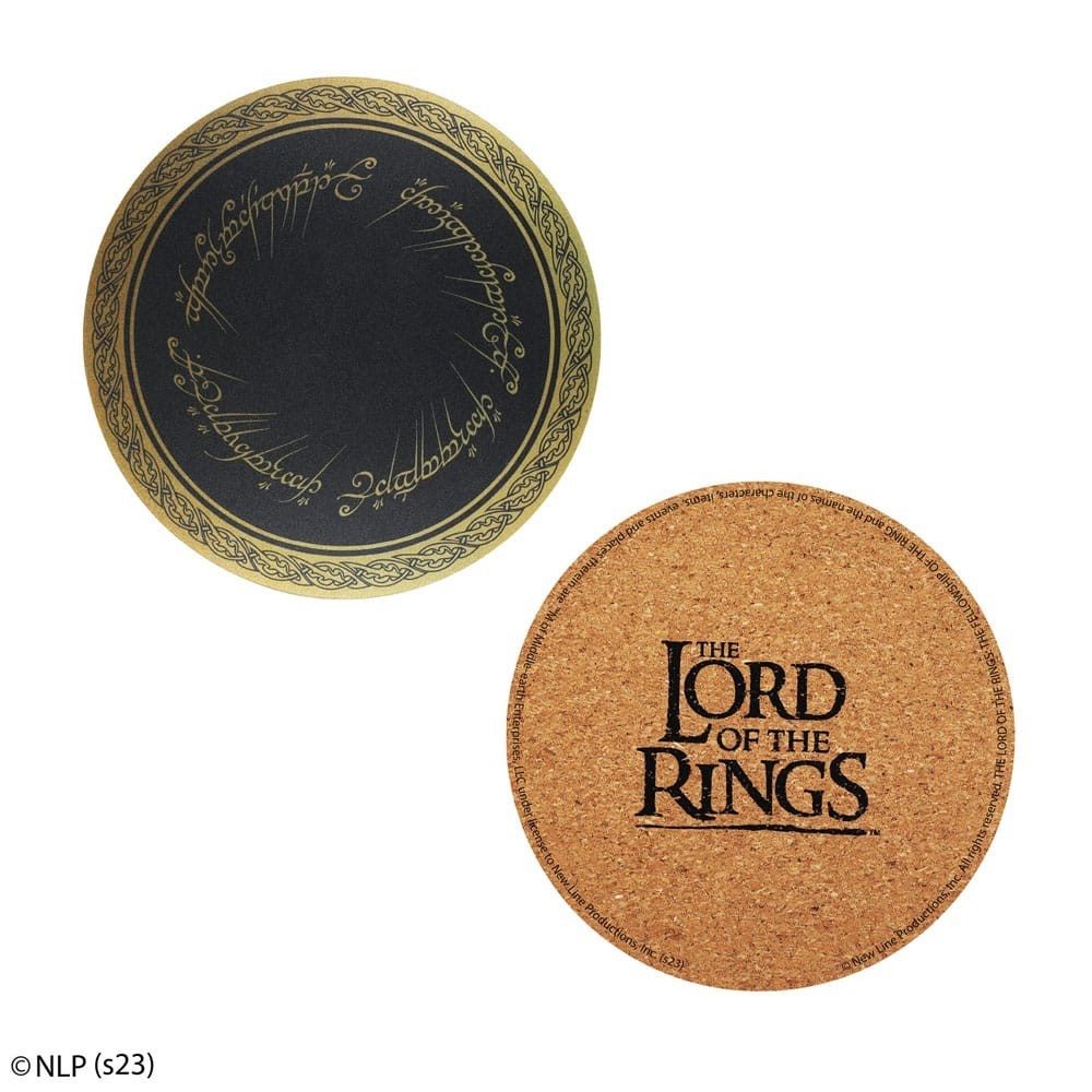 CINEREPLICAS LORD OF THE RINGS COASTERS 4-PACK SET