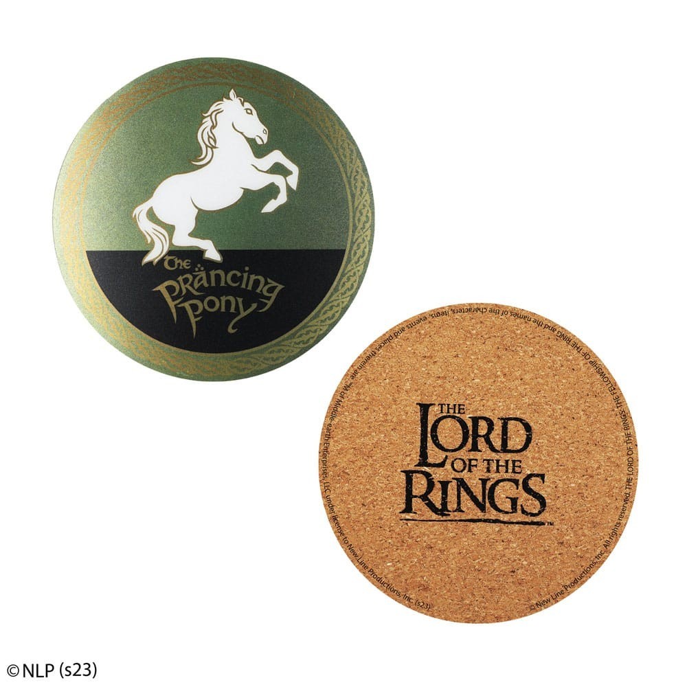 CINEREPLICAS LORD OF THE RINGS COASTERS 4-PACK SET