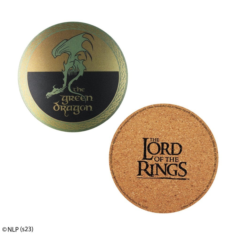 CINEREPLICAS LORD OF THE RINGS COASTERS 4-PACK SET