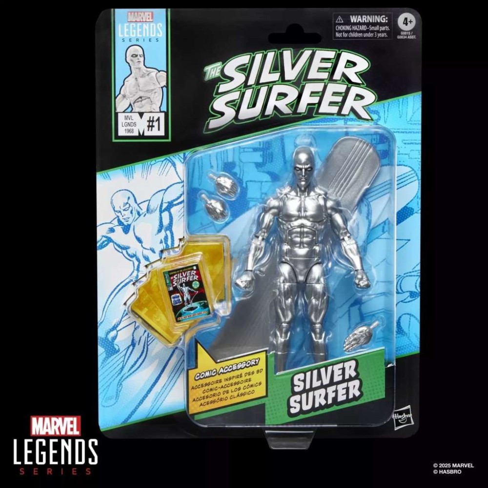 HASBRO MARVEL LEGENDS MINI COMICS SERIES SILVER SURFER ACTION FIGURE
