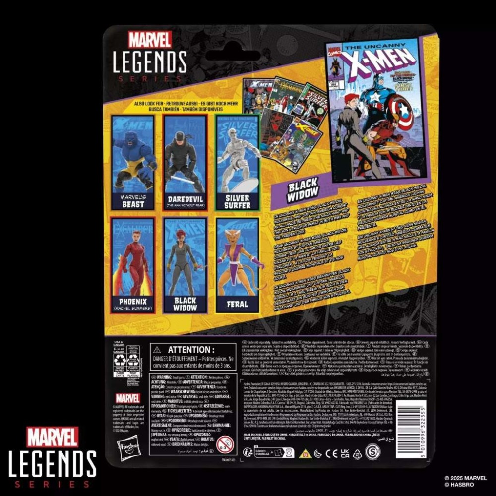 MARVEL LEGENDS BLACK WIDOW ACTION FIGURE HASBRO