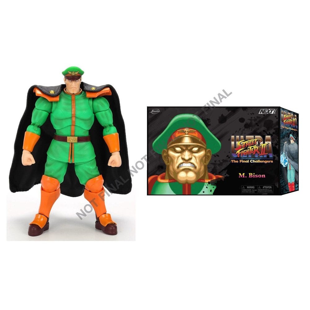 ULTRA STREET FIGHTER II THE FINAL CHALLENGERS M. BISON DELUXE ACTION FIGURE JADA TOYS