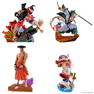 MEGAHOUSE ONE PIECE LOGBOX WANOKUNI VOL.3 SET 4 RE-RUN MINI FIGURE