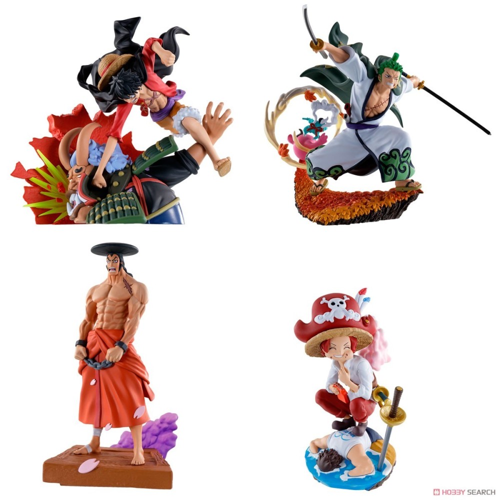 MEGAHOUSE ONE PIECE LOGBOX WANOKUNI VOL.3 SET 4 RE-RUN MINI FIGURE