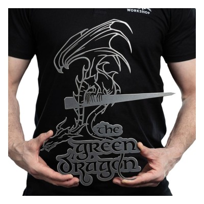 THE LORD OF THE RINGS THE GREEN DRAGON METALBIRD INSEGNA WETA