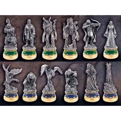 NEMESIS NOW LORD OF THE RINGS CHESS PIECES THE TWO TOWERS CHARACTERS PACK