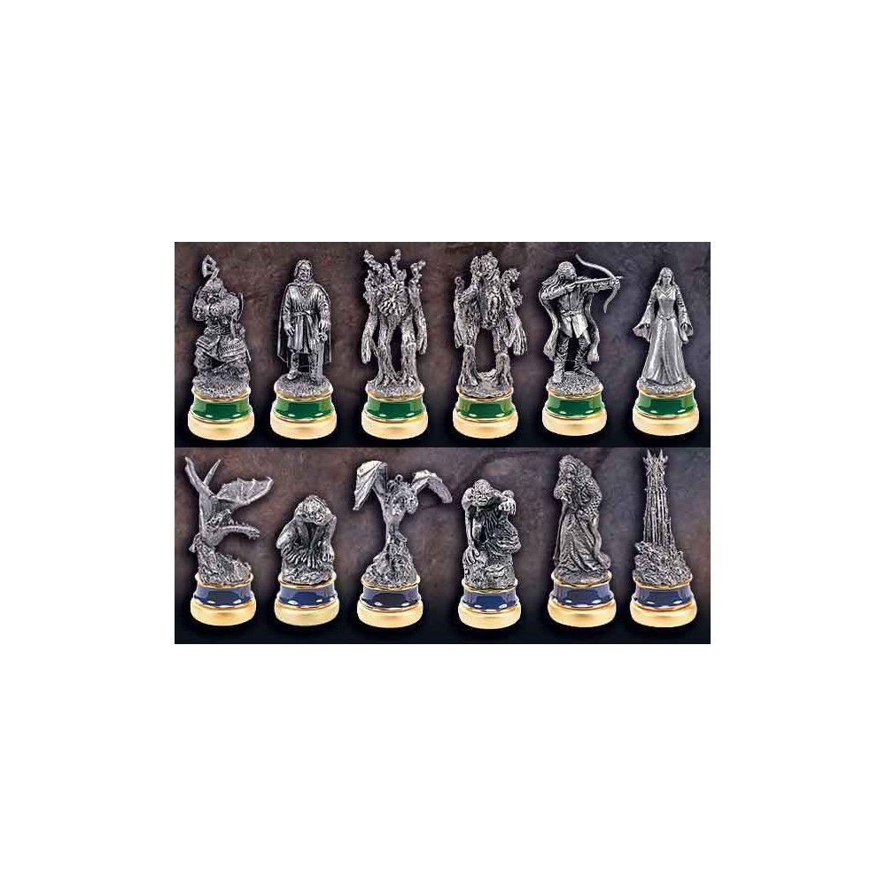 NEMESIS NOW LORD OF THE RINGS CHESS PIECES THE TWO TOWERS CHARACTERS PACK
