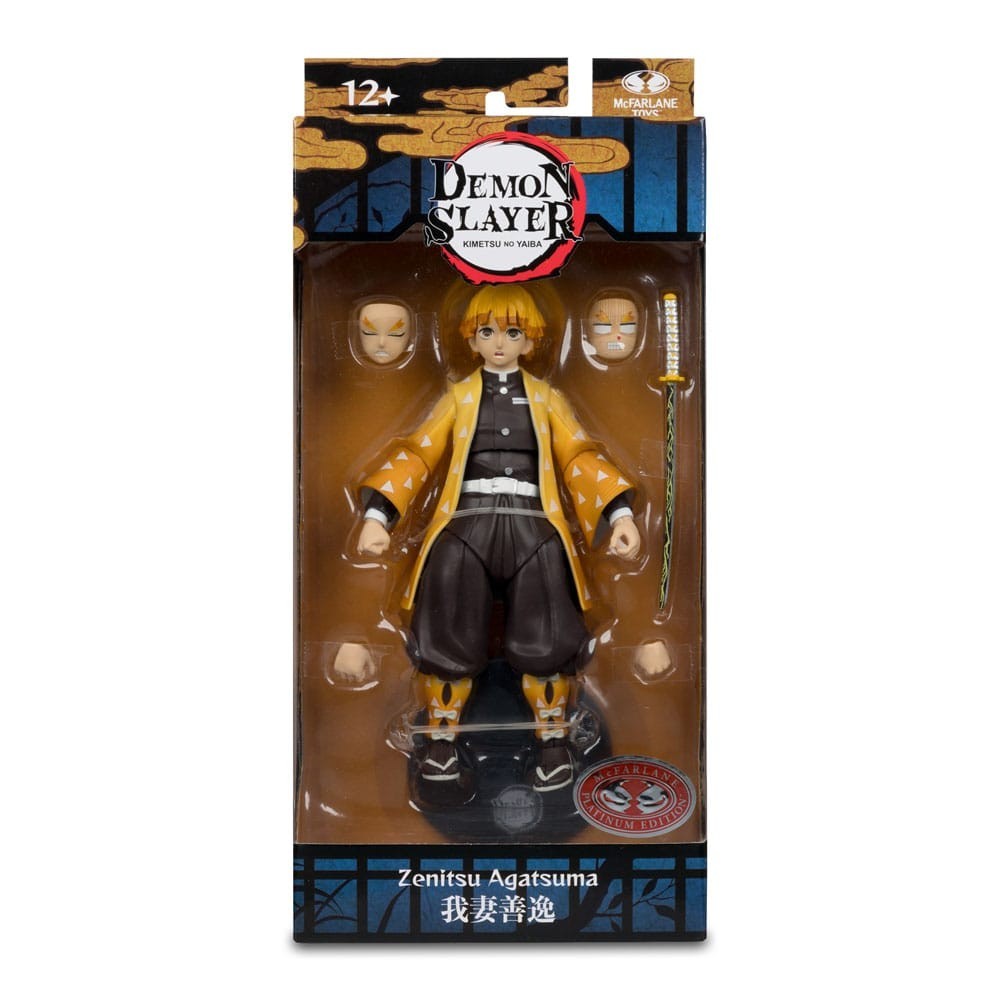 MC FARLANE DEMON SLAYER ZENITSU AGATSUMA PLATINUM EDITION PVC ACTION FIGURE