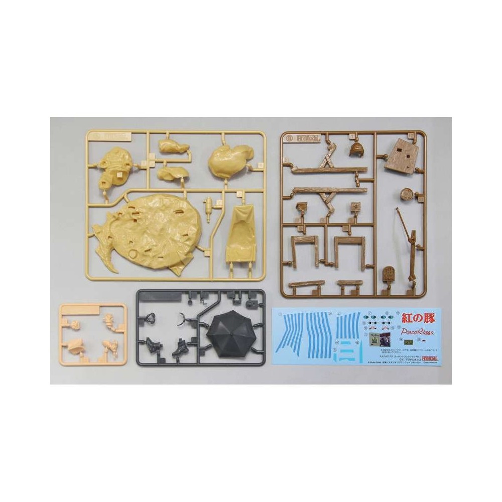 STUDIO GHIBLI PORCO ROSSO IN HIS HIDEOUT 1/48 SCALE PVC MODEL KIT
