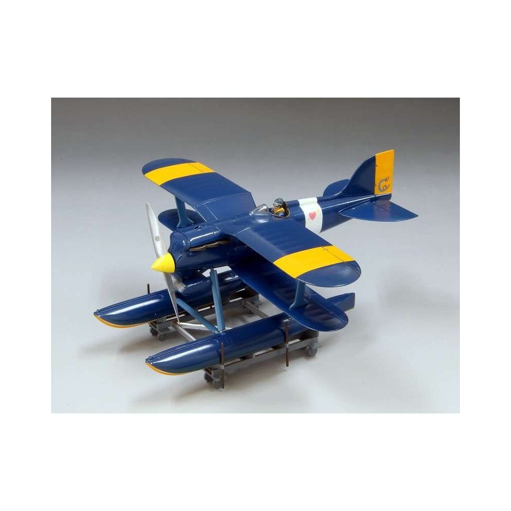 STUDIO GHIBLI PORCO ROSSO CURTISS R3C-0 1/48 SCALE PVC MODEL KIT WITH MINI FIGURE