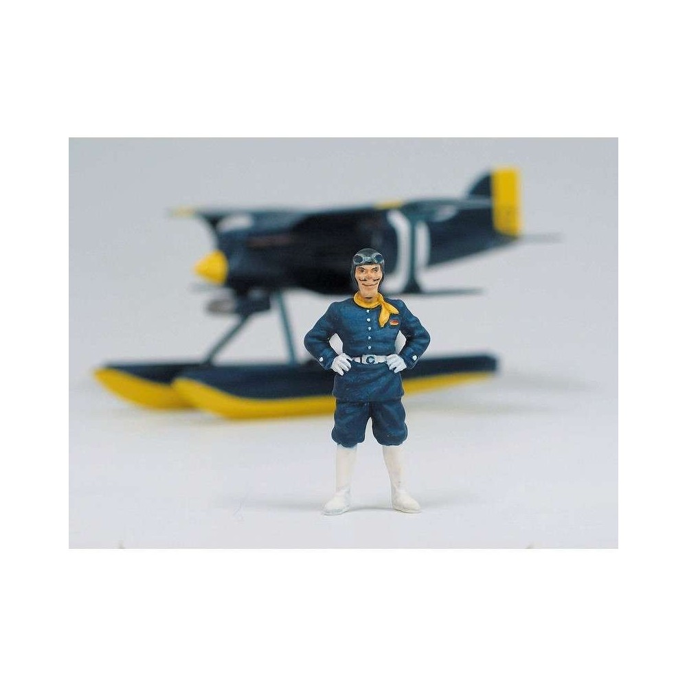 PORCO ROSSO CURTISS R3C-0 1/48 MODEL KIT + FIGURE STUDIO GHIBLI