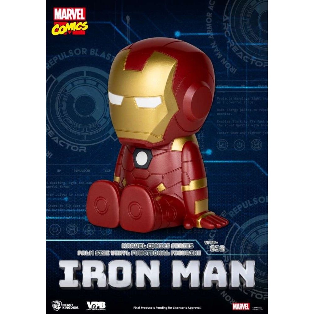 BEAST KINGDOM MARVEL COMICS IRON MAN PALM SIZE VINYL BANK