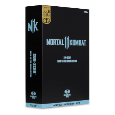 MORTAL KOMBAT 11 SUB-ZERO GLOW IN THE DARK GOLD LABEL ACTION FIGURE MC FARLANE