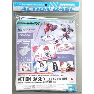 ACTION BASE 7 CLEAR COLOR GUNDAM GQUUUUUUX STICKERS SET PER MODEL KIT E FIGURE BANDAI