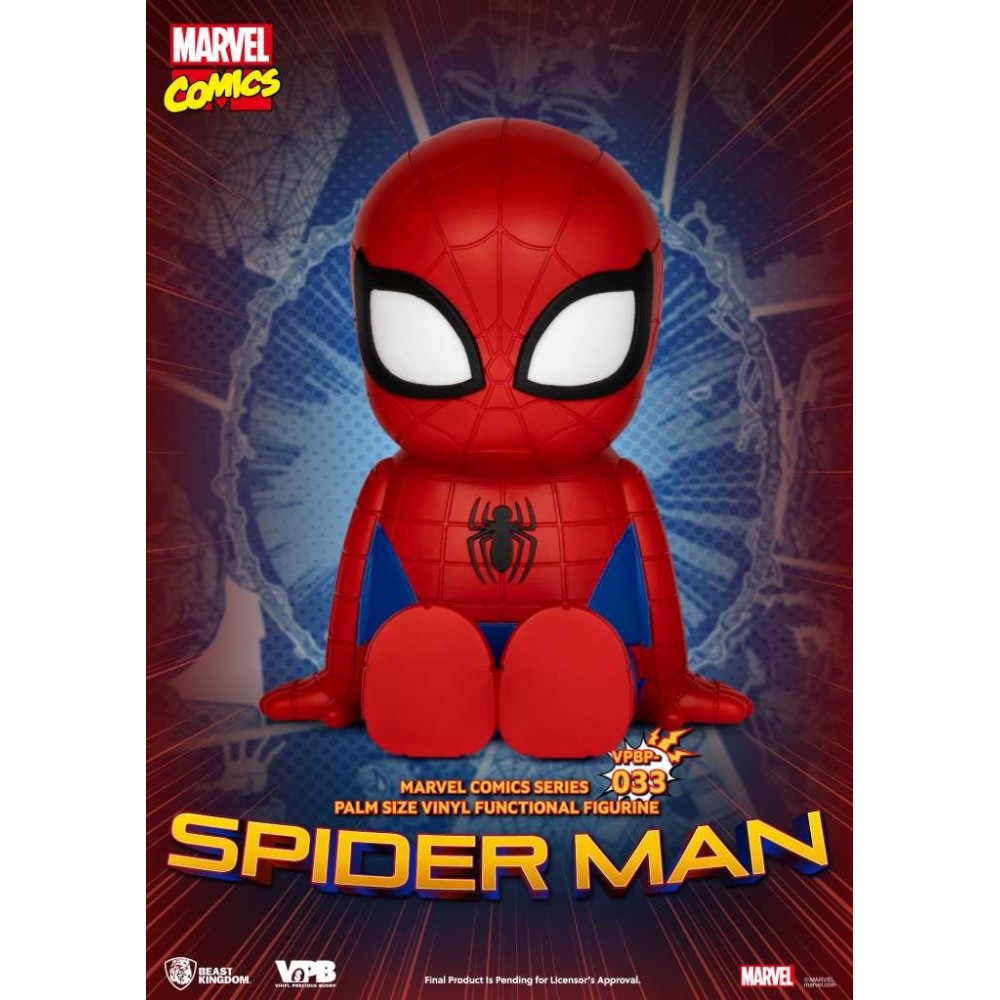 MARVEL COMICS SPIDER-MAN PALM SIZE VINYL BANK SALVADANAIO BEAST KINGDOM