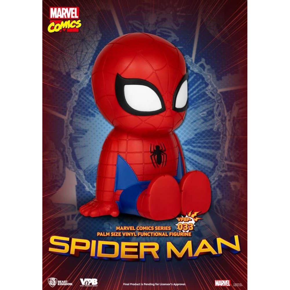 BEAST KINGDOM MARVEL COMICS SPIDER-MAN PALM SIZE VINYL BANK