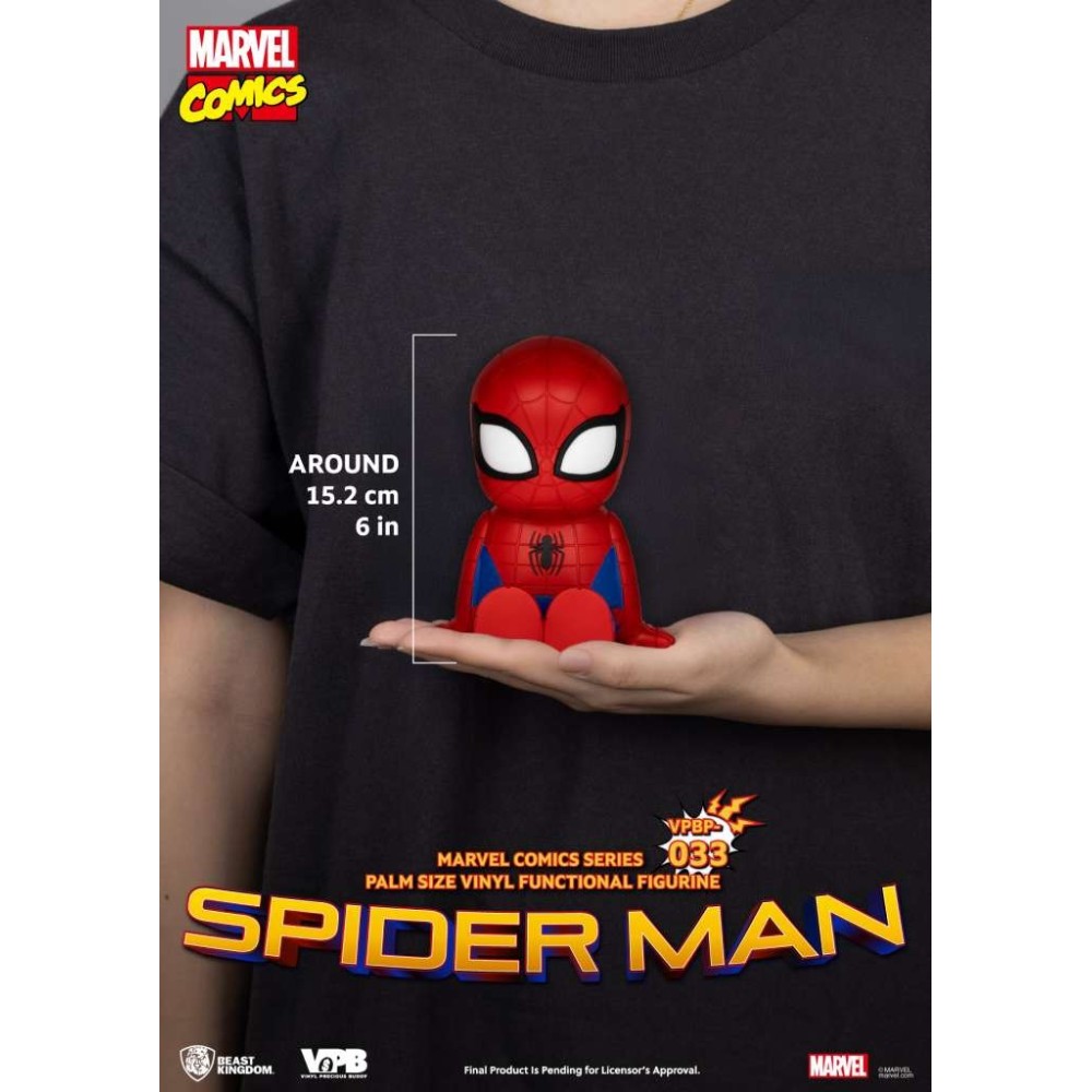 MARVEL COMICS SPIDER-MAN PALM SIZE VINYL BANK SALVADANAIO BEAST KINGDOM