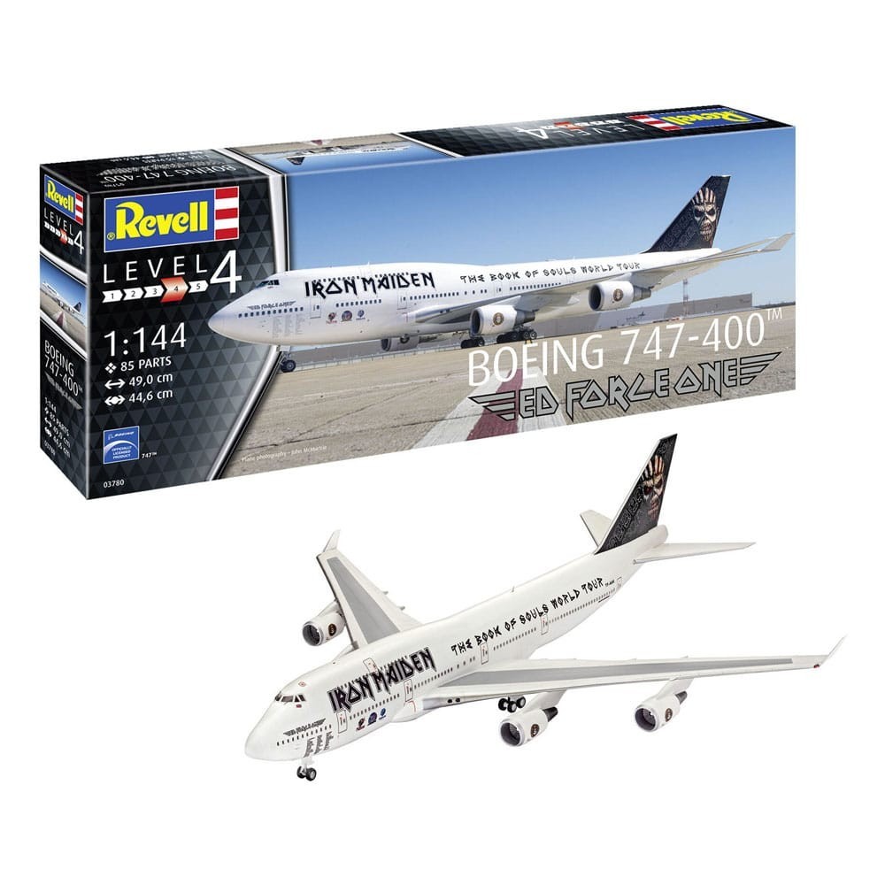 IRON MAIDEN ED FORCE ONE BOEING 747-400 MODEL KIT 49CM FIGURE REVELL