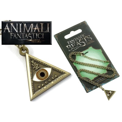 ANIMALI FANTASTICI - FANTASTIC BEASTS EYE NECKLACE COLLANA CON CIONDOLO CARAT