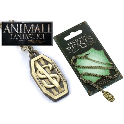 ANIMALI FANTASTICI - FANTASTIC BEASTS SCAMANDER NECKLACE COLLANA CON CIONDOLO CARAT