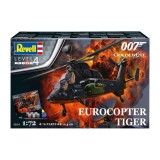 REVELL JAMES BOND 007 GOLDEN EYE EUROCOPTER TIGER 1/72 MODEL KIT FIGURE