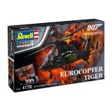 REVELL JAMES BOND 007 GOLDEN EYE EUROCOPTER TIGER 1/72 MODEL KIT FIGURE