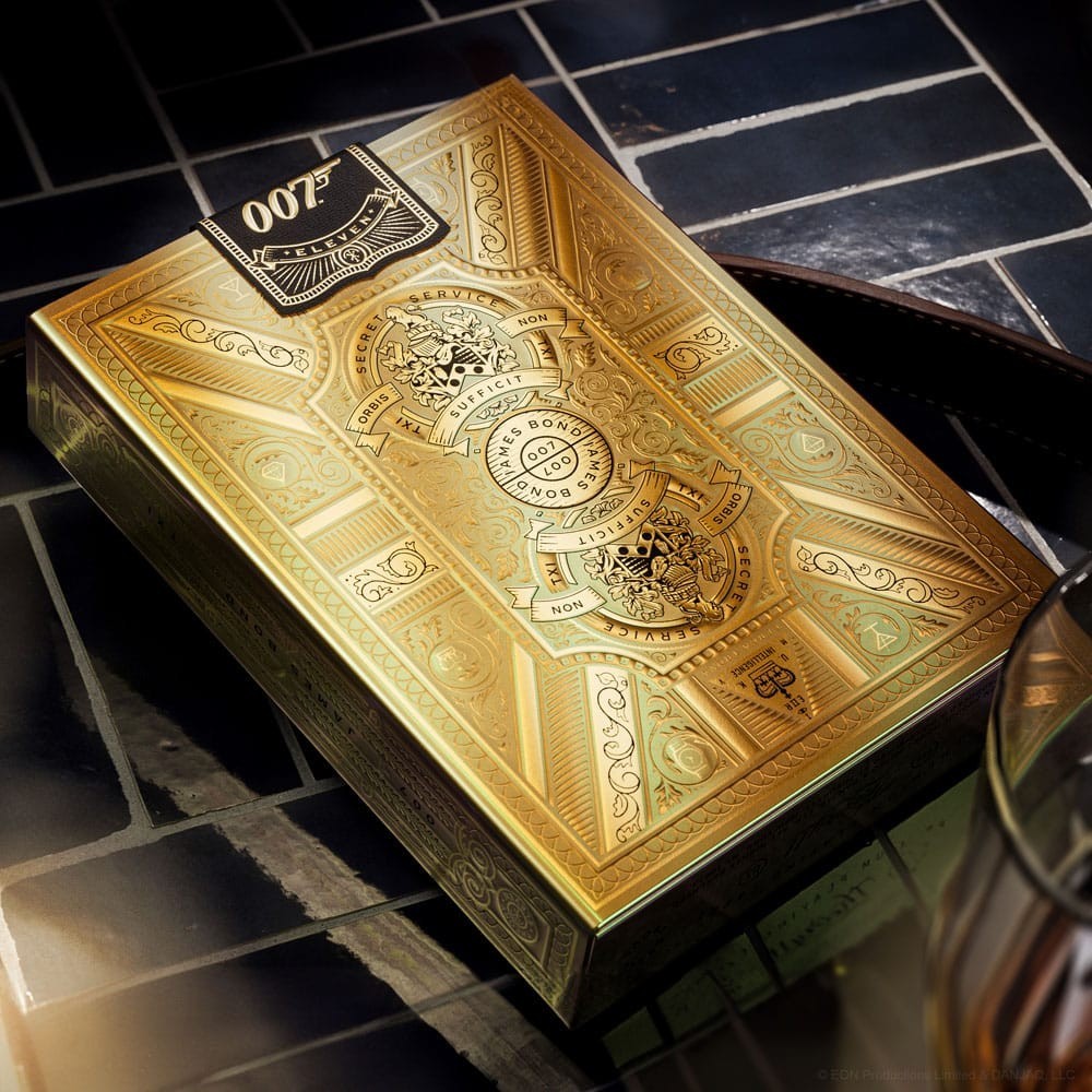 JAMES BOND 007 POKER PLAYING CARDS BOX GOLD EDITION SET 3 MAZZI THEORY11