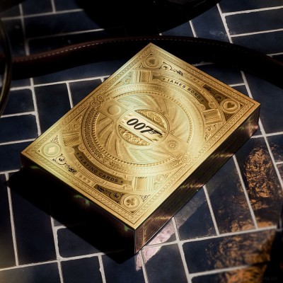 JAMES BOND 007 POKER PLAYING CARDS BOX GOLD EDITION SET 3 MAZZI THEORY11