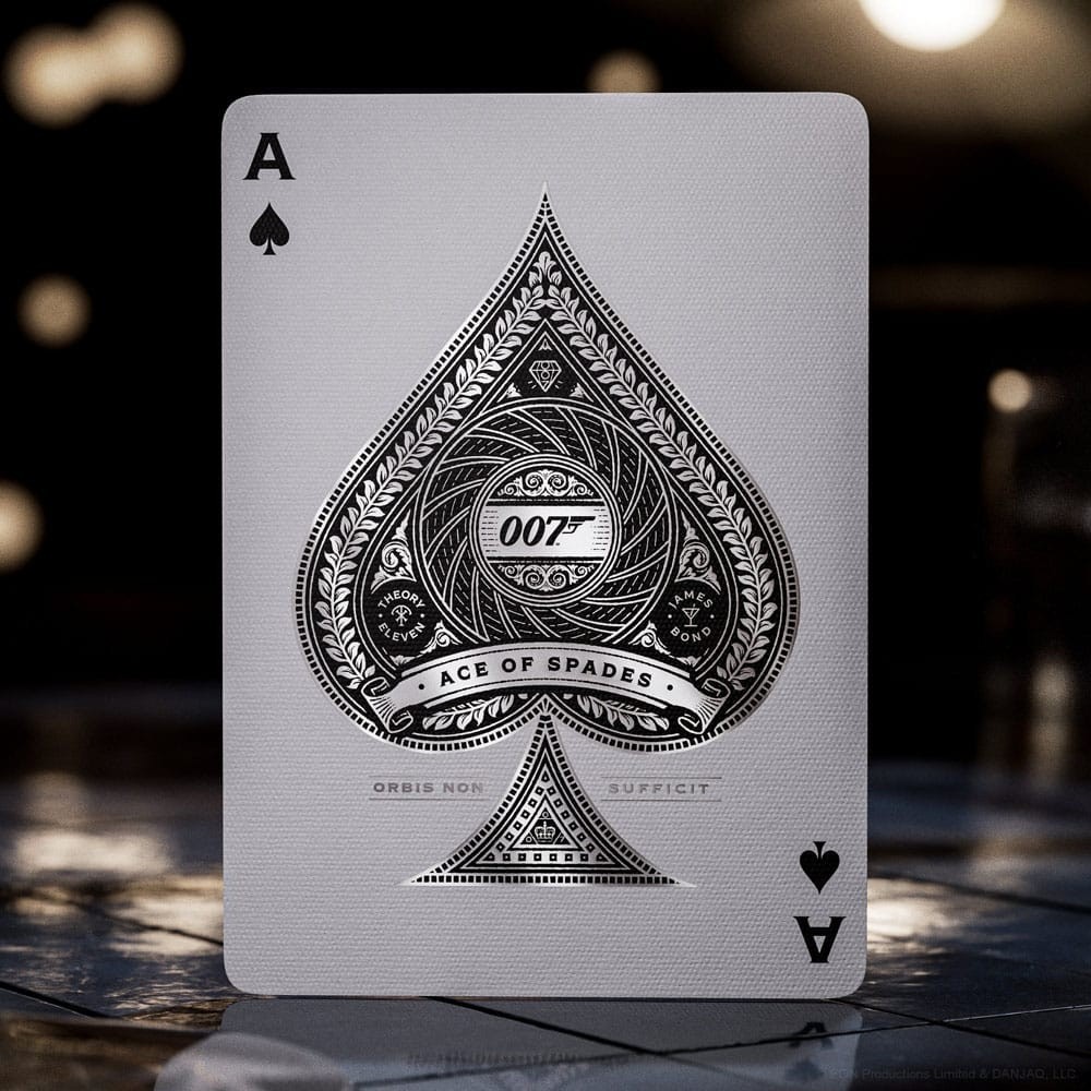 THEORY11 JAMES BOND 007 POKER PLAYING CARDS SILVER EDITION DECK