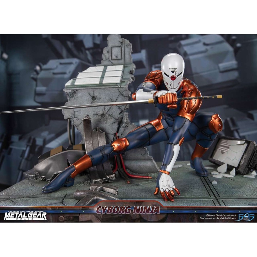 METAL GEAR SOLID CYBORG NINJA GRAY FOX STATUA FIGURE FIRST4FIGURES