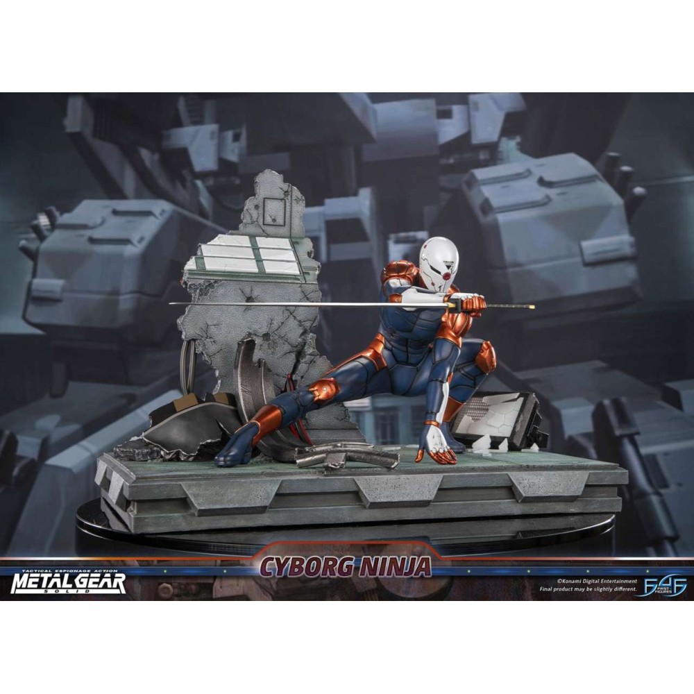 METAL GEAR SOLID CYBORG NINJA GRAY FOX STATUA FIGURE FIRST4FIGURES