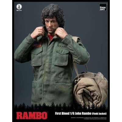 THREEZERO RAMBO FIRST BLOOD JOHN RAMBO FIELD JACKET 1/6 SCALE ACTION FIGURE