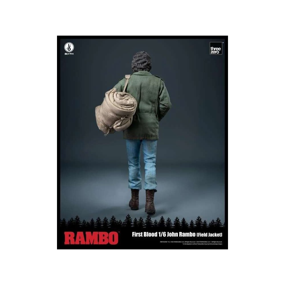 RAMBO FIRST BLOOD JOHN RAMBO FIELD JACKET 1/6 30CM ACTION FIGURE THREEZERO