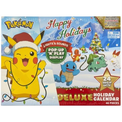 POKEMON DELUXE HOLIDAY CALENDAR 24 DAYS COUNTDOWN CALENDARIO JAZWARES