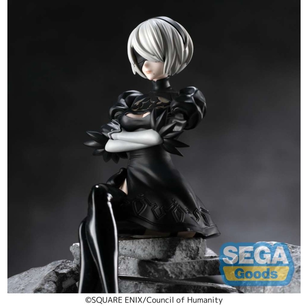 SEGA GOODS NIER AUTOMATA 2B PM PERCHING PVC STATUE FIGURE