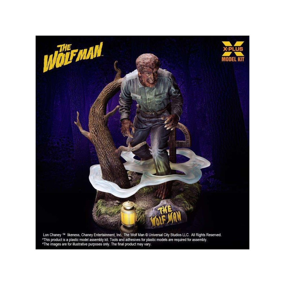 LON CHANEY JR AS THE WOLFMAN MODEL KIT FIGURE X-PLUS