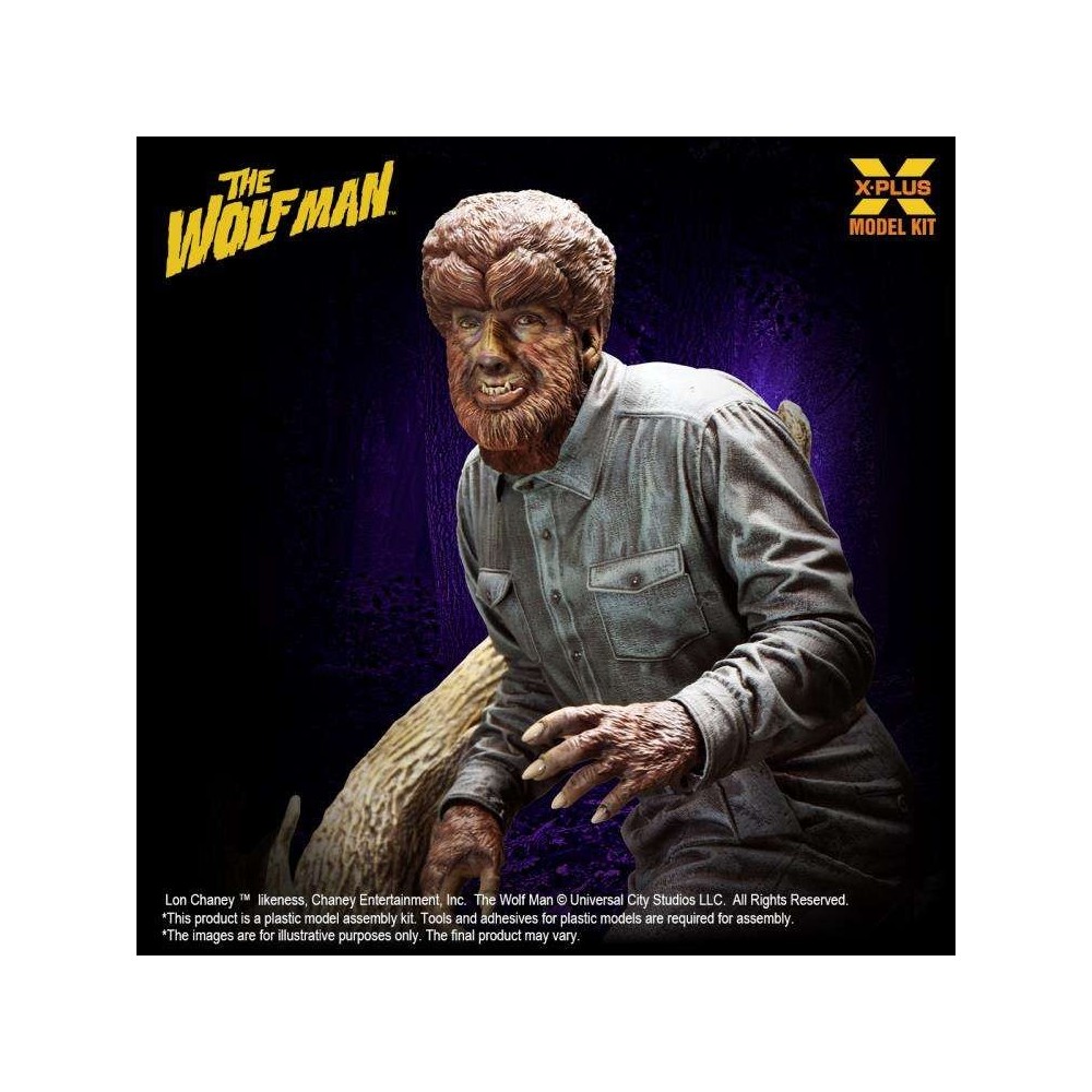 LON CHANEY JR AS THE WOLFMAN MODEL KIT FIGURE X-PLUS