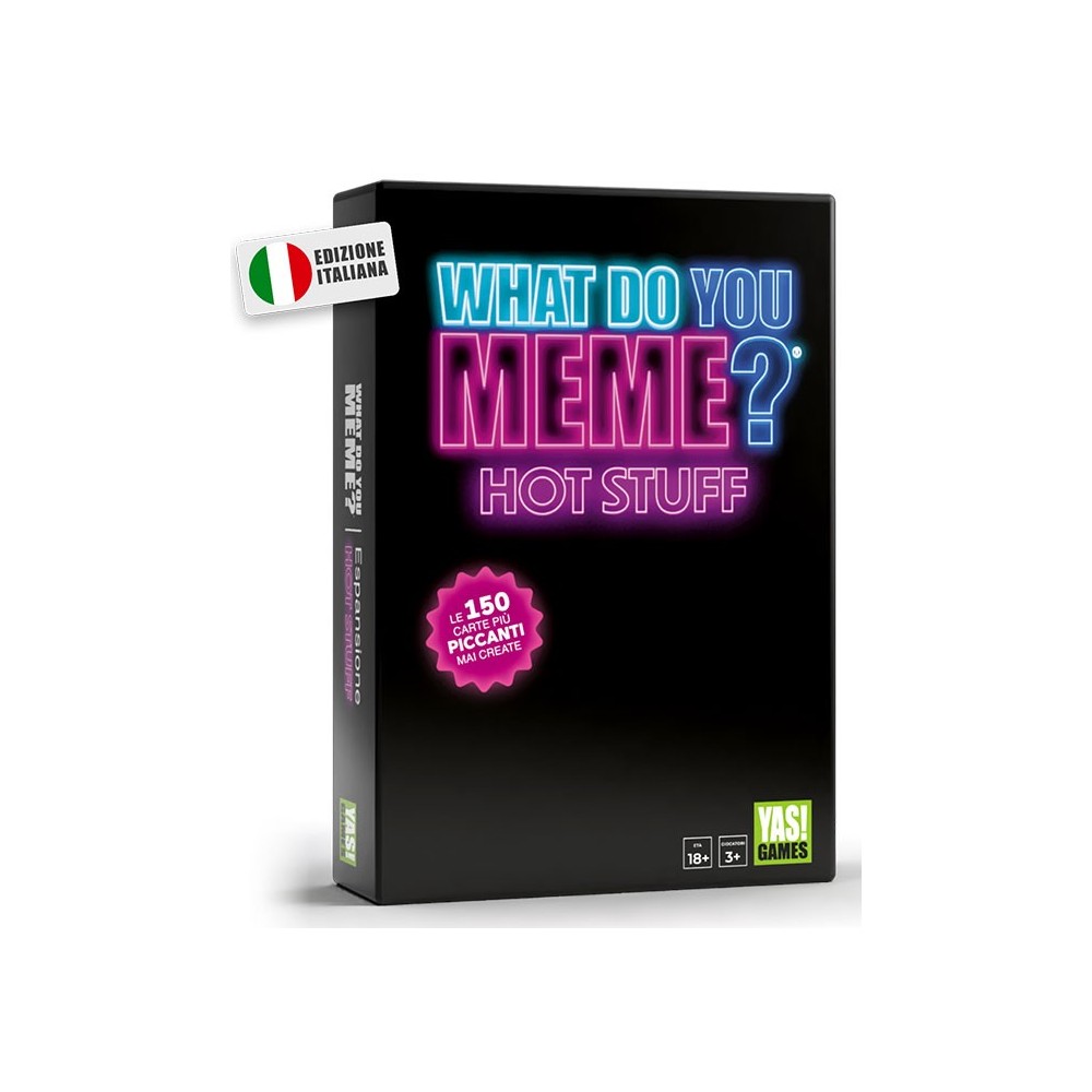 YAS! GAMES WHAT DO YOU MEME? HOT STUFF ITALIAN BOARDGAME