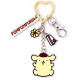 HELLO KITTY AND FRIENDS POMPOMPURIN WITH CHARMS PORTACHIAVI IN METALLO CARAT