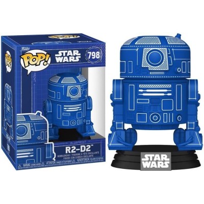 FUNKO POP! STAR WARS R2-D2 BLUEPRINT BOBBLE HEAD KNOCKER FIGURE FUNKO