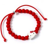 CARAT HELLO KITTY RED BEAD BRACELET