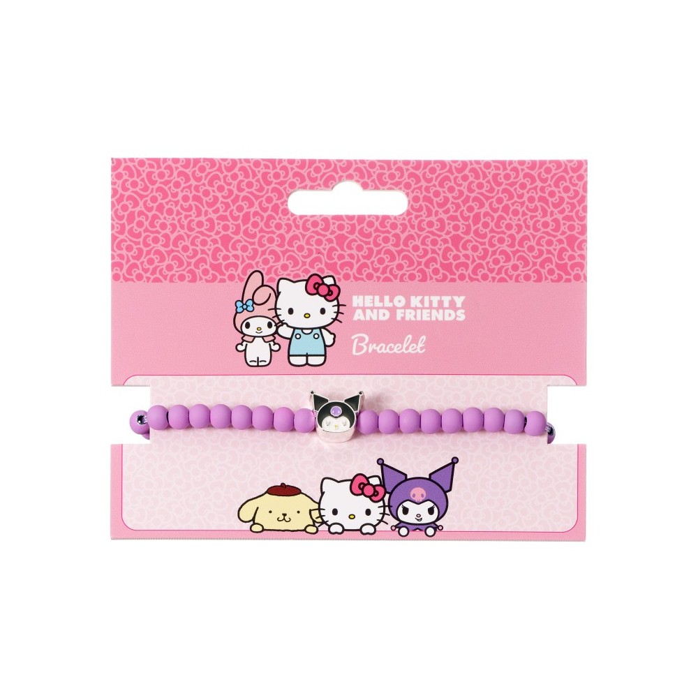 KUROMI PURPLE BEAD BRACCIALETTO CARAT